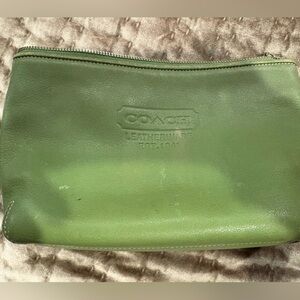 Coach Olive Leather Clutch
